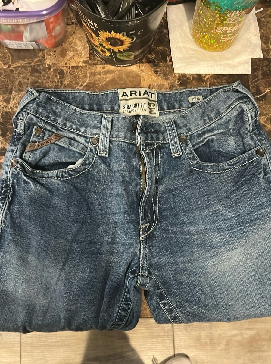 Ariat Men's Blue Straight Fit Jeans