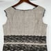Escada Beige tan Tweed Sleeveless Wool Silk Blend Sheath Dress size 44 / large