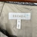 Escada Beige tan Tweed Sleeveless Wool Silk Blend Sheath Dress size 44 / large