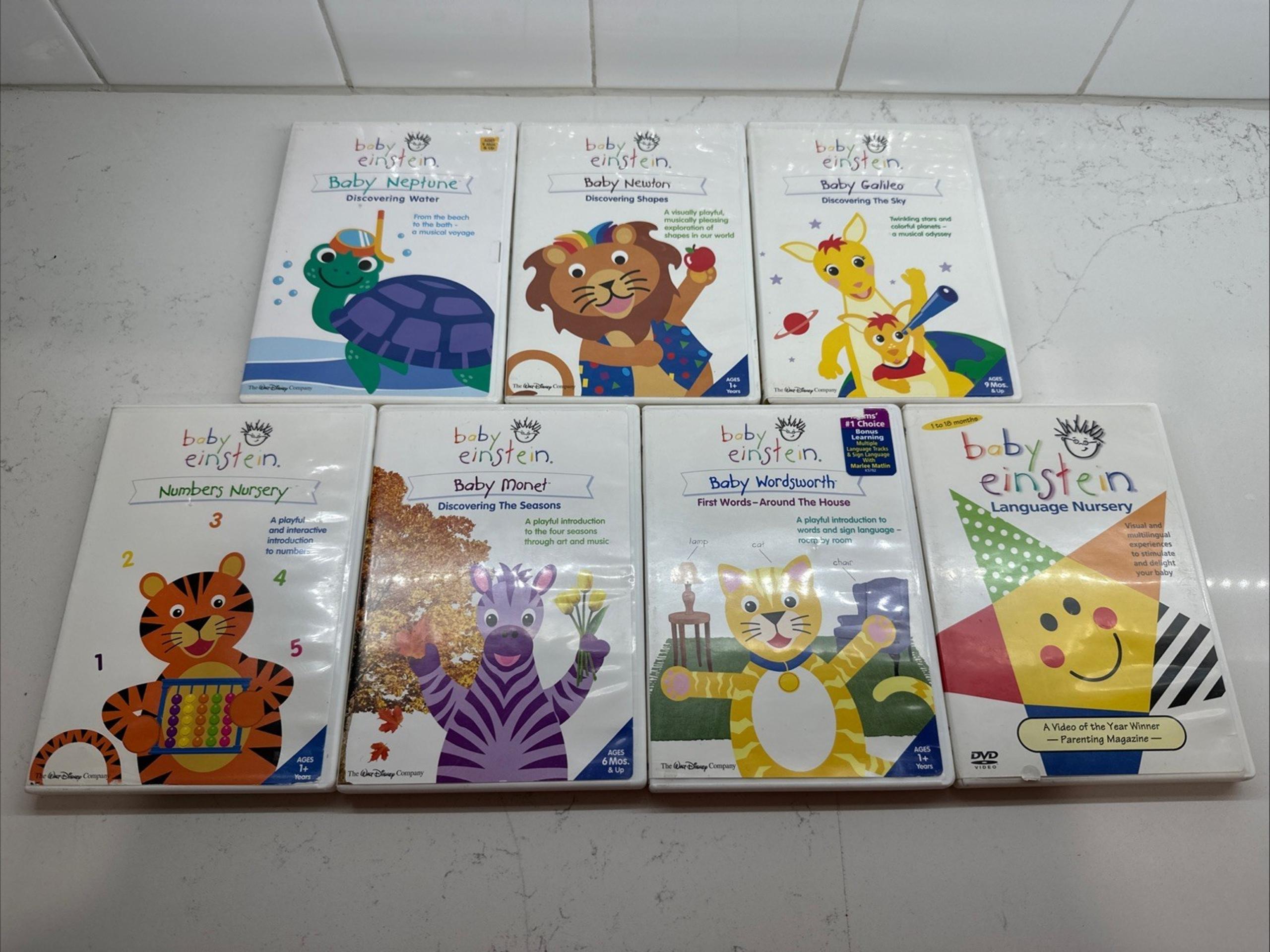Baby Einstein Movie 7 DVD Lot Learning Educational Childrens Disney
