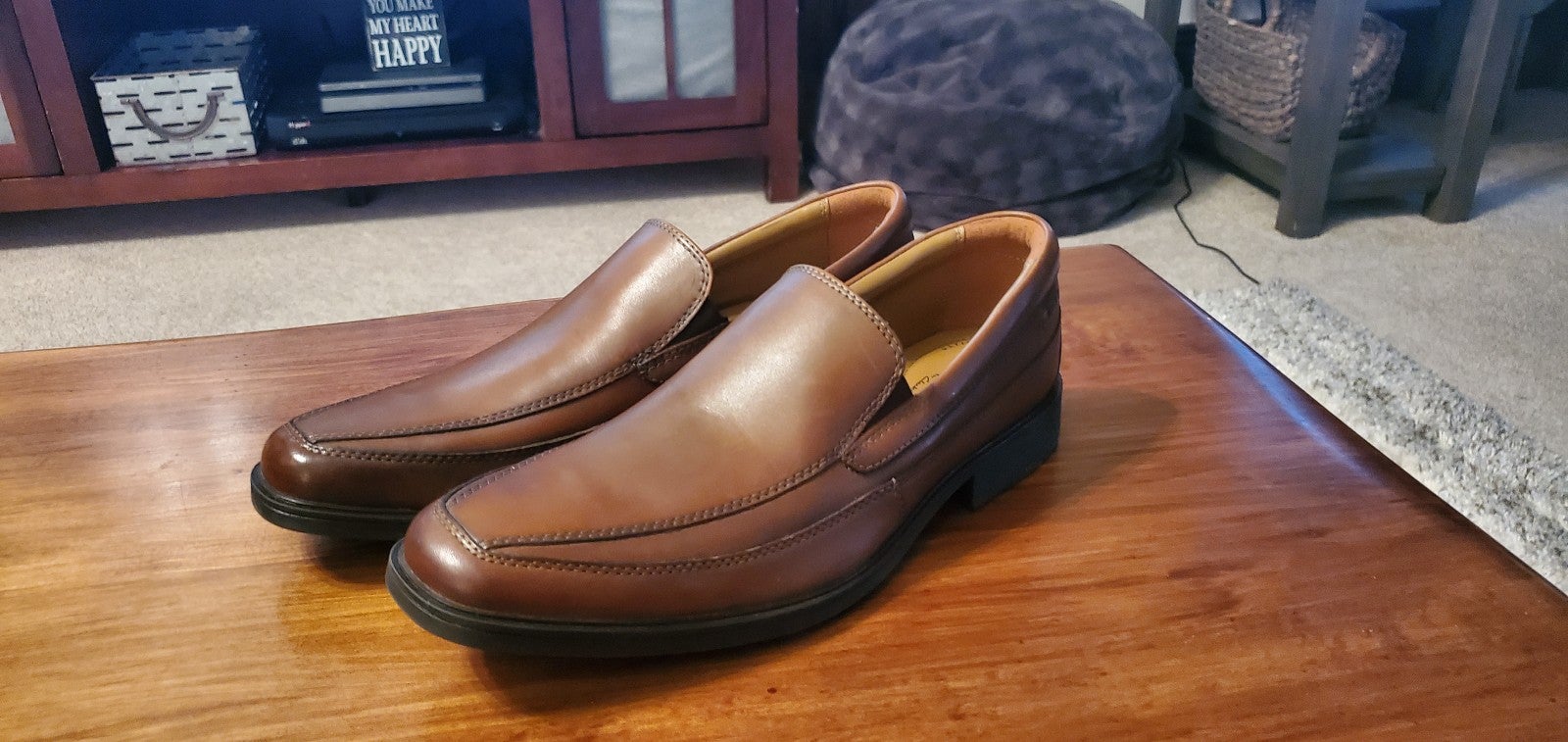 Clarks Collection Tilden Free NEW Men's Shoes Size 8.5m Leather Brown