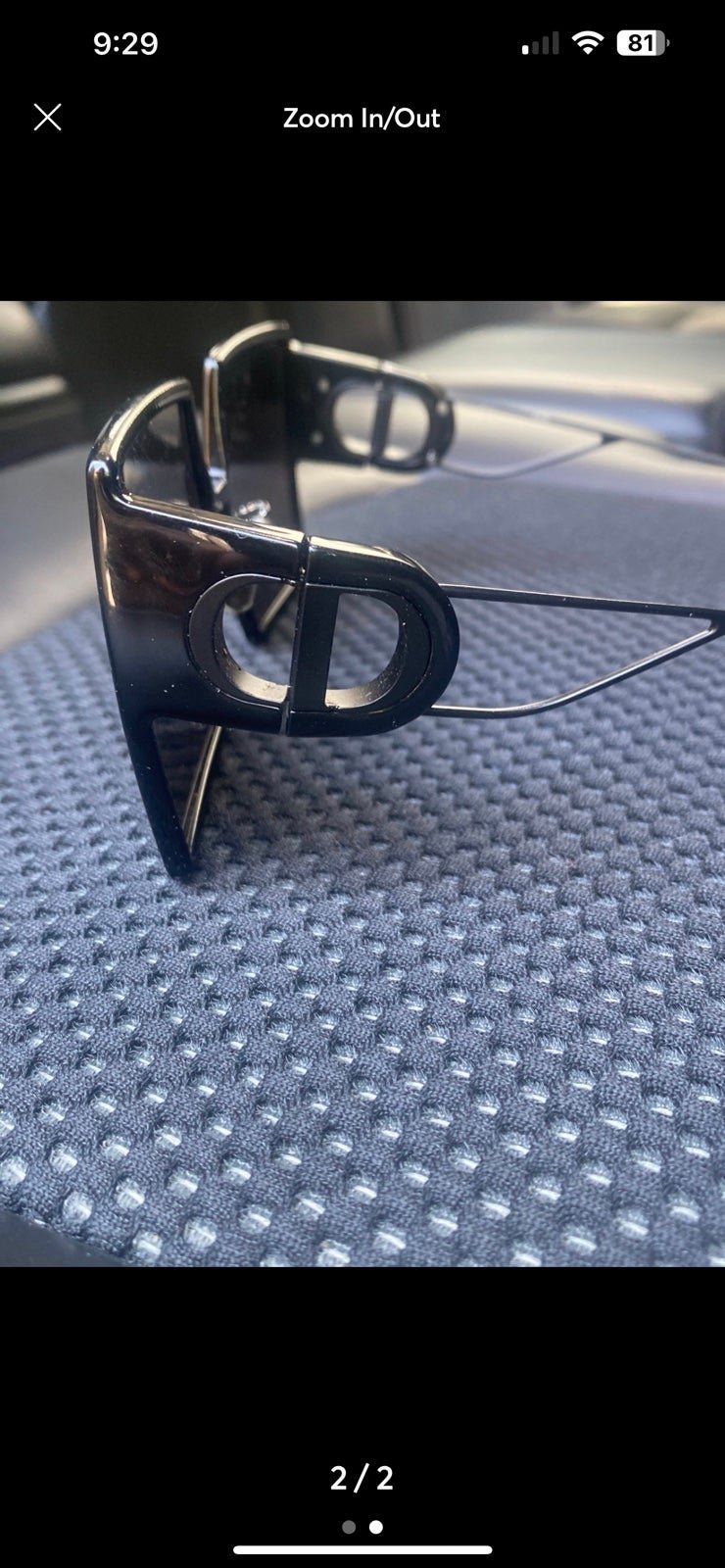 christian dior shades with case