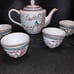 Vintage macau teapot with cups