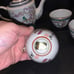 Vintage macau teapot with cups
