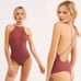 NWT Free People Wine Bridget Bodysuit
