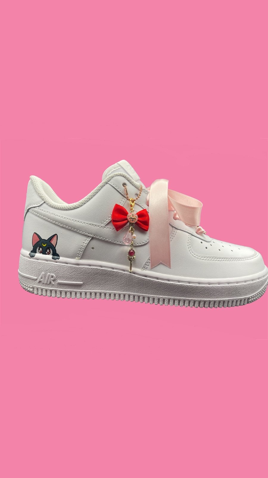 (Pre-Sold,NFS) Luna & Artemis Custom Sailor Moon Air Forces by me :)