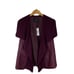 NWT Lafayette 148 New York Sz Large Leather Knit Roselle Draped Vest 898 Retail
