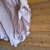 Jag Eden Dress Linen Blush Pink S/M Midi Round Hem Ruffle Trim Sleeves Pastel