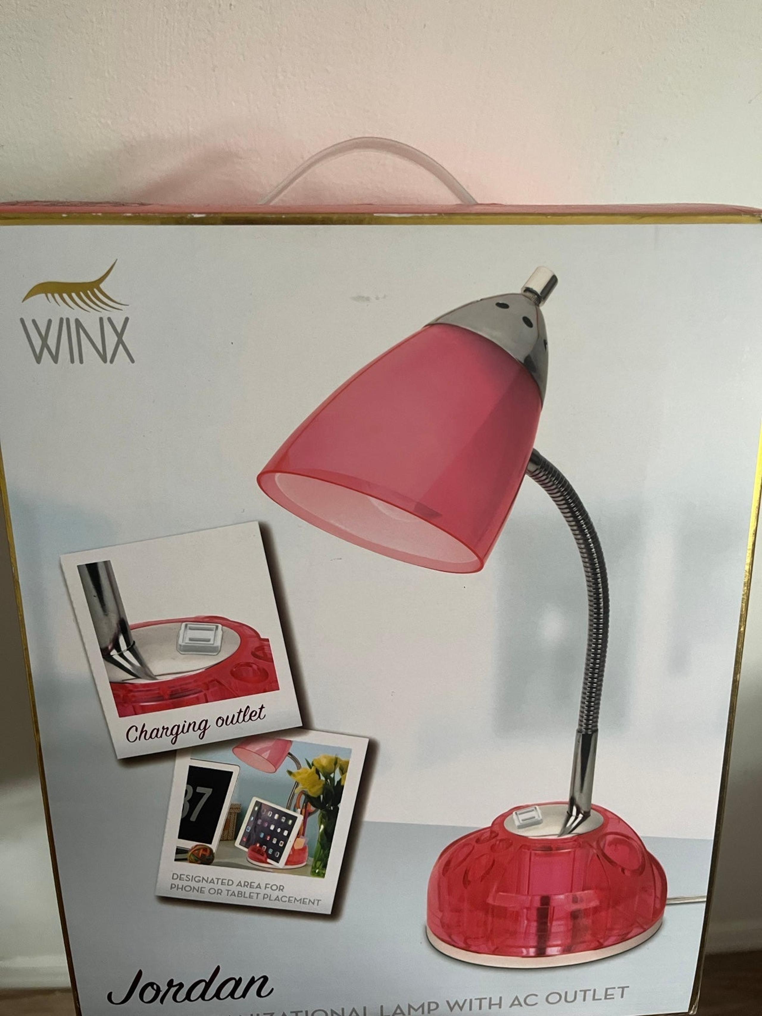 Desk organizational lamp