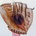 Vintage 1960s Wilson Leather Baseball Glove Mitt Dodgers Ron Perranoski A2260