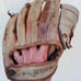 Vintage 1960s Wilson Leather Baseball Glove Mitt Dodgers Ron Perranoski A2260