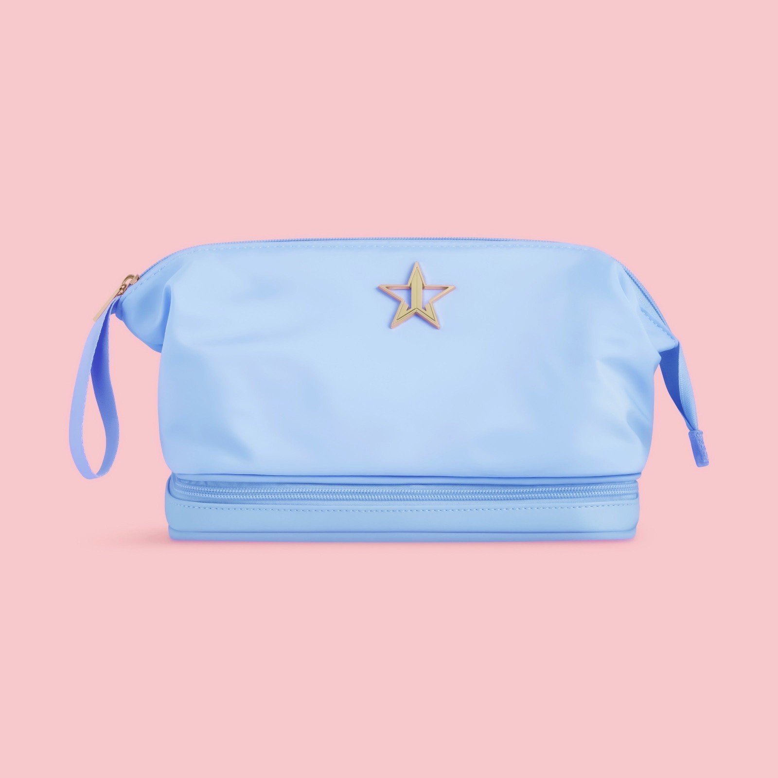 Sold out jeffree star light blue travel bag