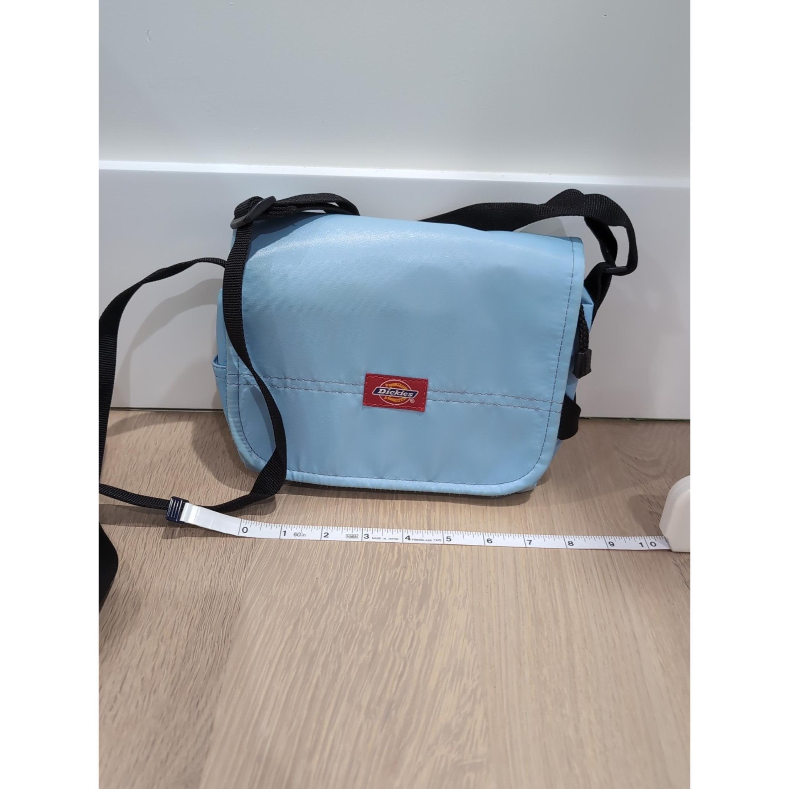 Vintage DICKIES Women's Blue Flap Shoulder/Crossbody Bag Purse Satchel Y2K