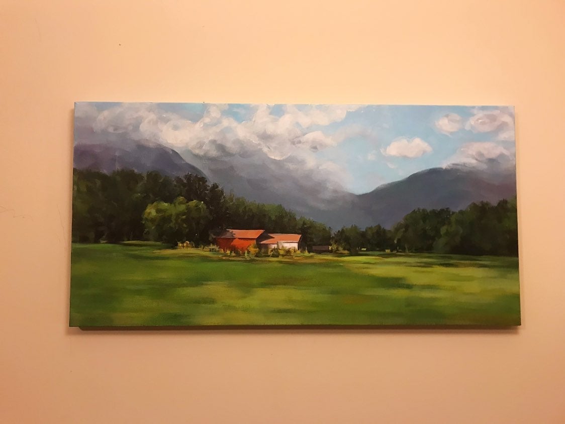 Hand-painted painting