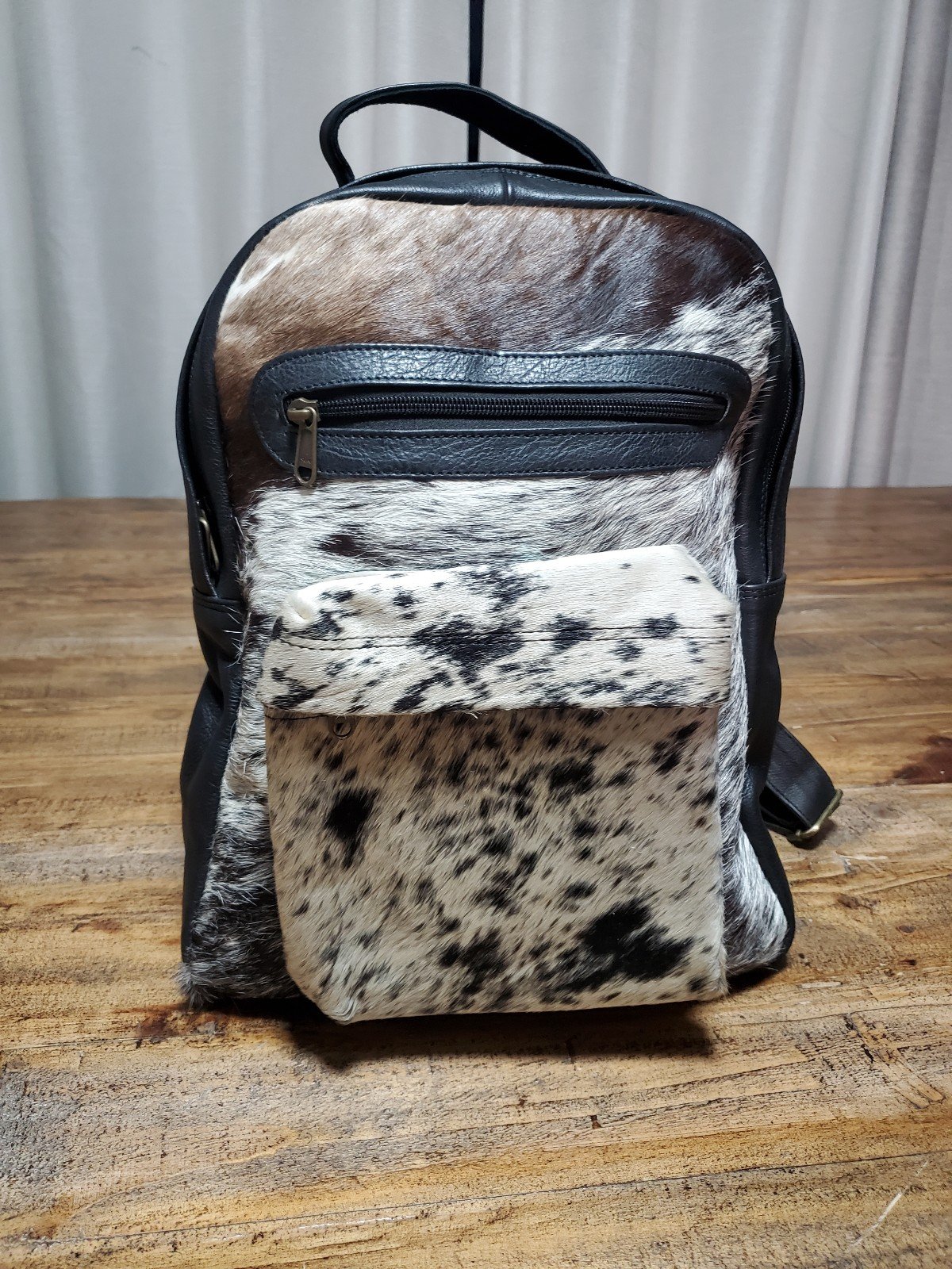 Premium Leather & Cowhide Backpack