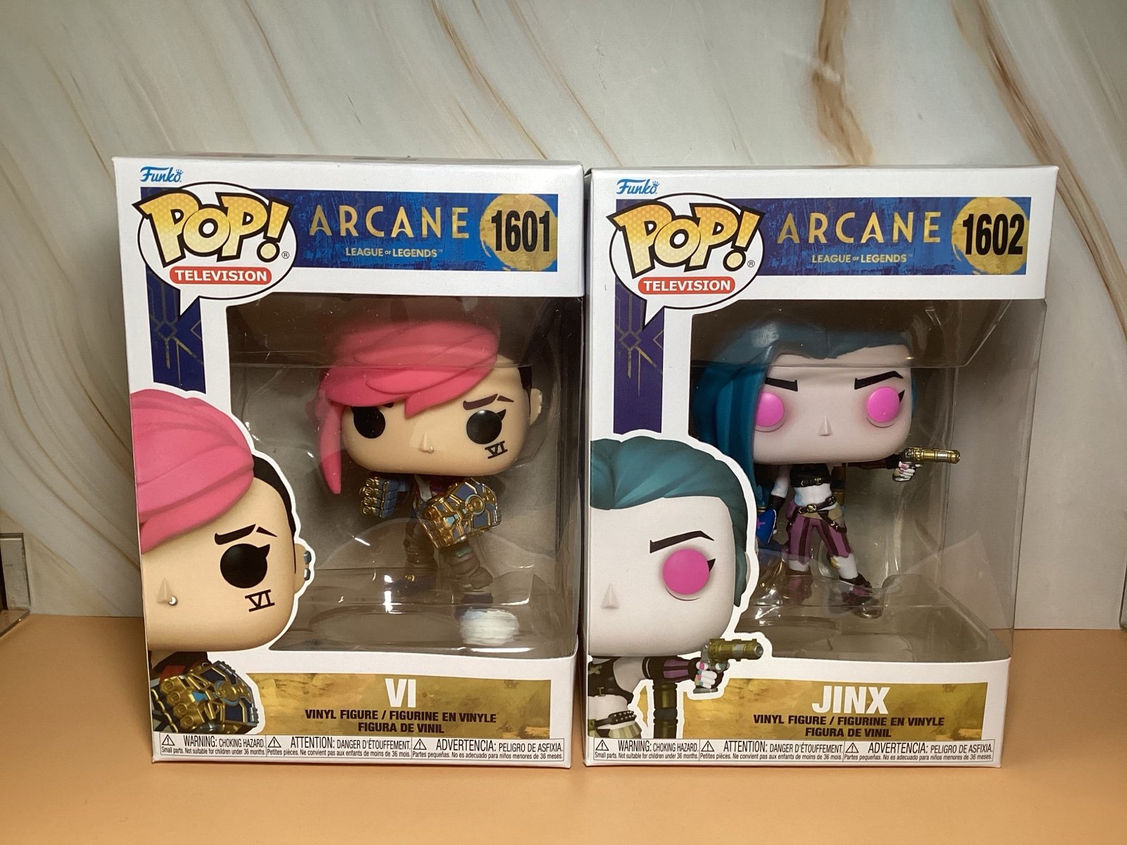 Funko Pop! Arcane League Of Legends Jinx #1602 and Vi #1601
