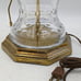 Crystal Cut Brass Ginger Jar Table Lamp