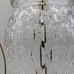 Crystal Cut Brass Ginger Jar Table Lamp