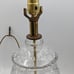 Crystal Cut Brass Ginger Jar Table Lamp