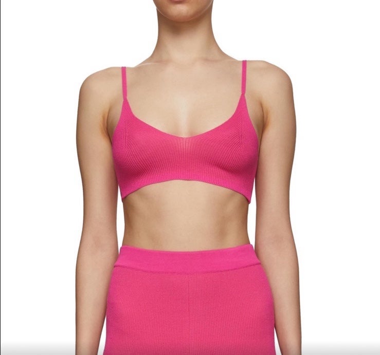 Jacquemus le bandeau bra top valensole pink