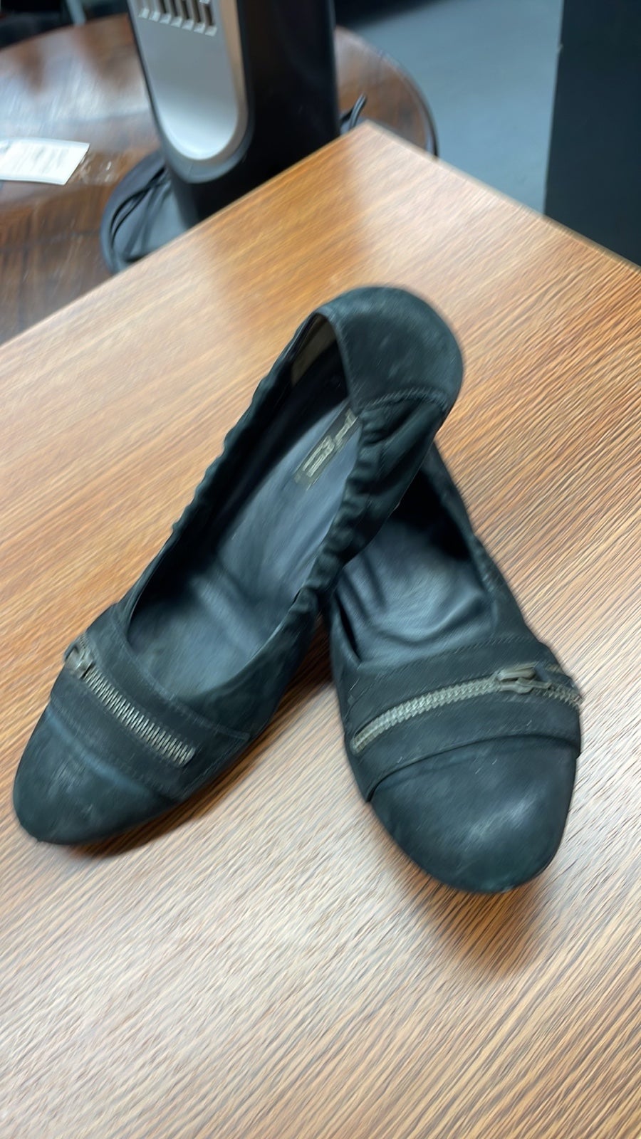Paul Green black ballet flat shoes size 9