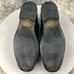 Ferrani Handmade Men's Size 44 Black Leather Cap Toe Lace-Up Oxfords Dress Shoes