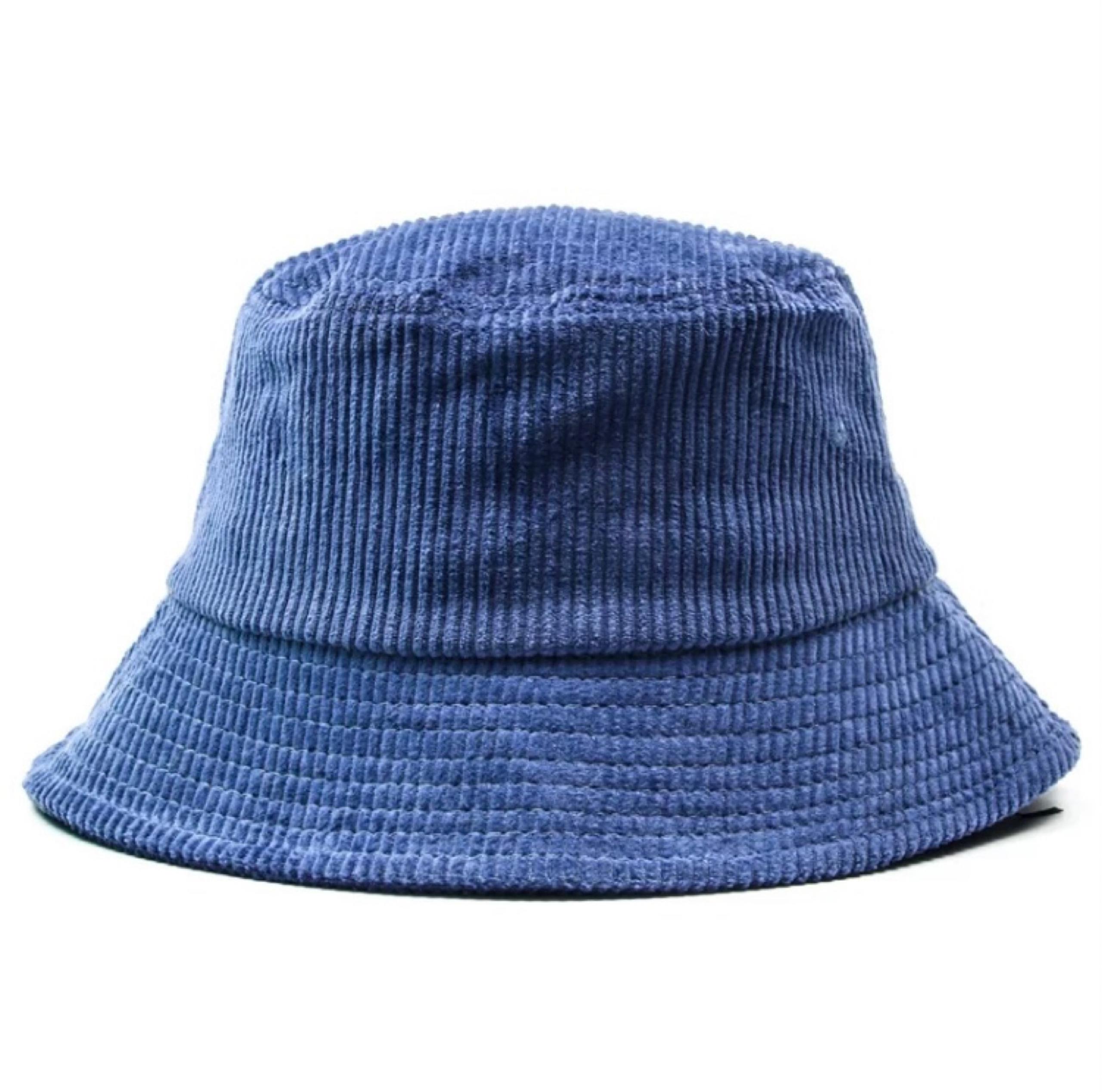 Urban Outfitters Corduroy Bucket Hat Blue NEW Unisex Mens Women’s OS Teen Adult