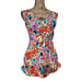 Anne Cole Floral Tropical Skirted One Piece Bathing Swim Suit Size 14 Large NEW