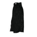 Grace originals vintage silk side slit black beaded halter dress