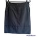 'S Maxmara black pencil skirt midi cuffed hem layered look Size 12