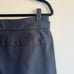 'S Maxmara black pencil skirt midi cuffed hem layered look Size 12