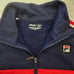Fila Heritage Women's Full Zip-up Navy & Red Athletic Track Jacket in Large