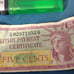 5 cent military pay certificate