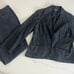 J.Jill Jacket and pants set Blue 100% Cotton Denim Like size 14 great condition