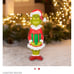 Grinch 36” Blow Mold Holding Gift Lights up!!!