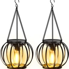 Solar Lanterns Outdoor Lights Upgraded Metal