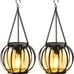 Solar Lanterns Outdoor Lights Upgraded Metal