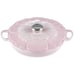 Le Creuset Signature Cast Iron Petal Shallow Casserole,2.25qt Shell Pink #26 NEW