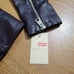 Levi's Premium Leather Motorcycle Moto Jacket Black Women's Size Small S New