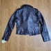 Levi's Premium Leather Motorcycle Moto Jacket Black Women's Size Small S New