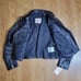 Levi's Premium Leather Motorcycle Moto Jacket Black Women's Size Small S New