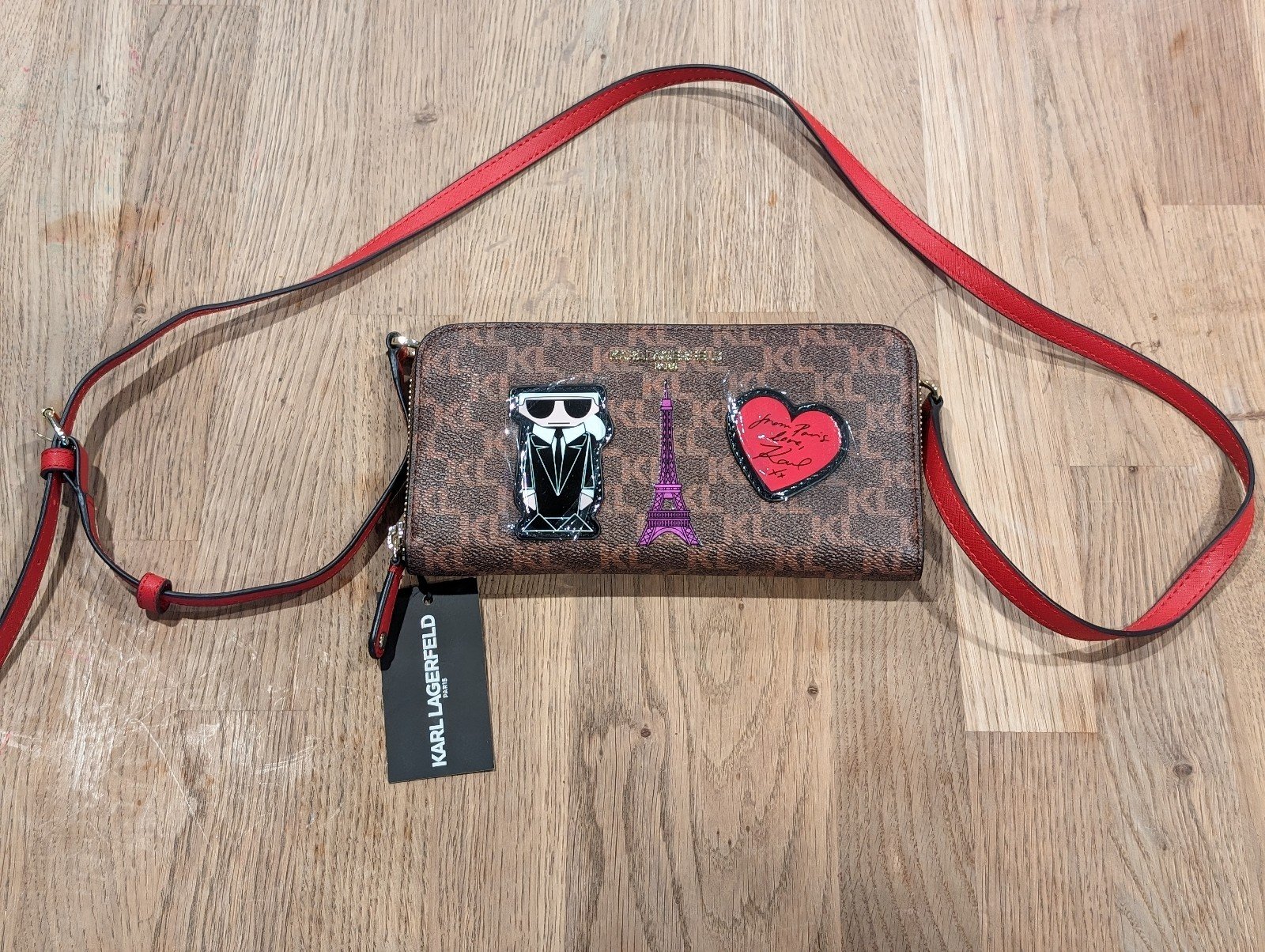Karl Lagerfeld Paris Crossbody wallet bag