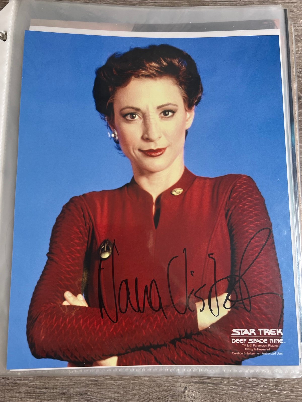 Star Trek Deep Space 9Autograph Photo Nana Visitor (rack Binder)