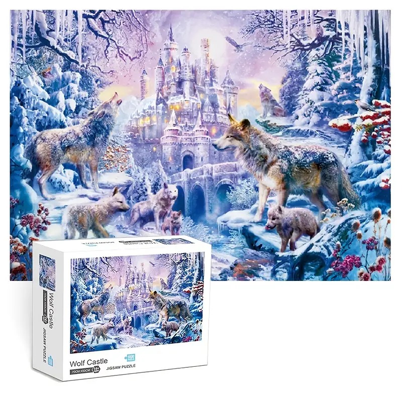 Puzzles For Adults 1000 Pieces And Up - Wolf Castle Puzzle Puzzles For Adults 1000 Pieces And Up - Wolf Castle Puzzle