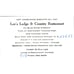 Harry & Ola Lee Lodge & Restaurant Glendale Springs NC Vtg Business Card SD8-B22