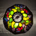 Vintage Tiffany Style Stained Glass Light Dragonfly Parlor Table Lamp Made In US