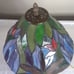Vintage Tiffany Style Stained Glass Light Dragonfly Parlor Table Lamp Made In US