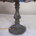 Vintage Tiffany Style Stained Glass Light Dragonfly Parlor Table Lamp Made In US