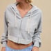 Aerie cropped full zip hoodie