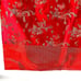 Vintage Oriental Print Tablecloth Red Silk Brocade Dragons Red 76” X 56”